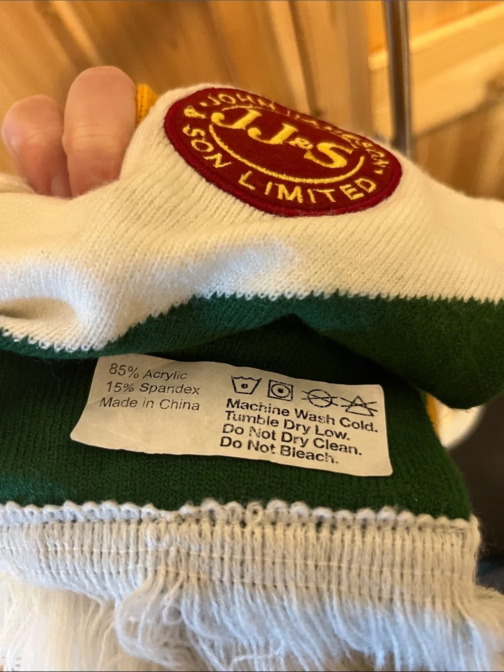 Jameson Irish Whiskey Green & Gold Branded Scarf